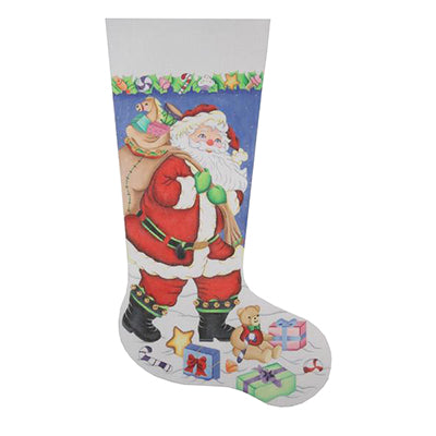 BB 0221 - Christmas Stocking - Santa Carrying Toy Bag