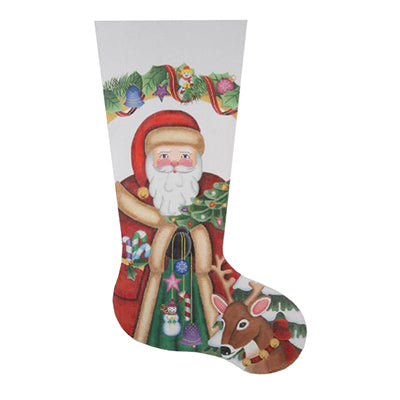 BB 0235 - Christmas Stocking - Santa & Reindeer