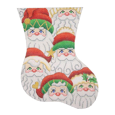 BB 0330 - Mini Stocking - Santa Faces