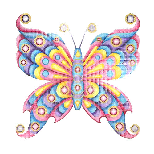 BB 0681 - Butterfly - Pastel Pattern