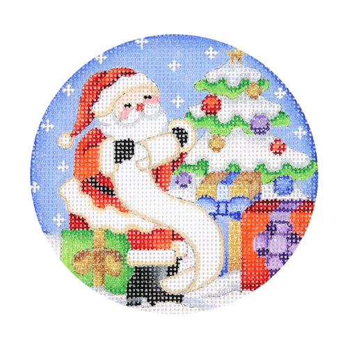 BB 0685 - Snow Scene - Santa Checking List
