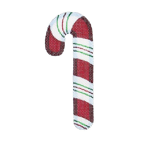 BB 0708G - Candy Cane - Red with Green Stripes