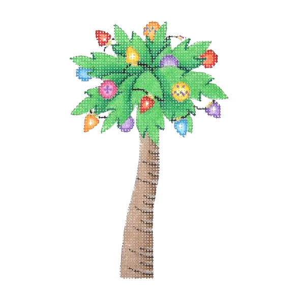 BB 0769 - Christmas by the Sea - Palm Tree Decorated with Lights