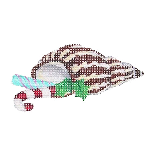 BB 0774 - Christmas by the Sea - Cone Shell with Candy & Holly