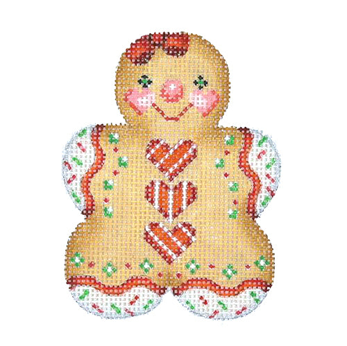 BB 0924 - Gingerbread Girl - Red Heart Buttons