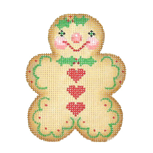 BB 0925 - Gingerbread Man - Holly Bow Tie