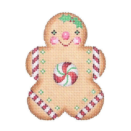 BB 0927 - Gingerbread Boy - Round Peppermint Center