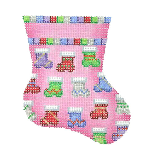 BB 1129 - Mini Stocking - Pink with Socks
