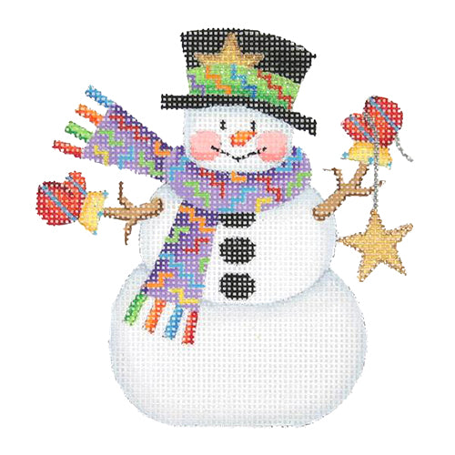 BB 1167 - Snowman with Stick Arms - Star