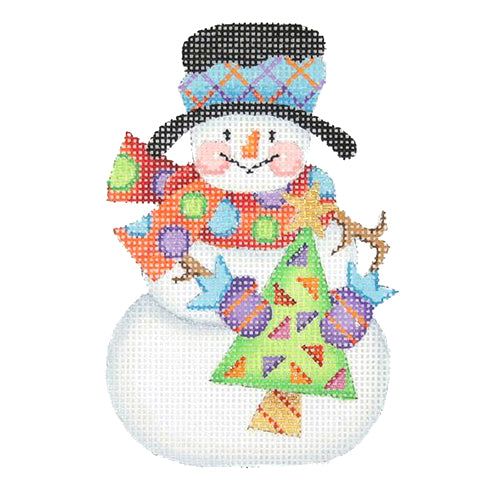 BB 1168 - Snowman with Stick Arms - Christmas Tree