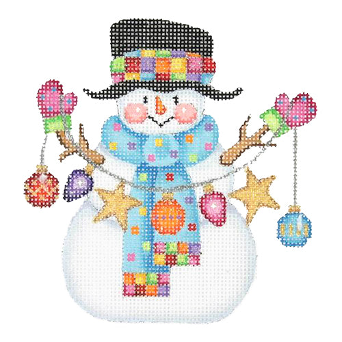 BB 1169 - Snowman with Stick Arms - String of Ornaments
