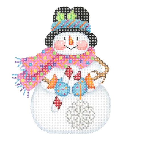 BB 1170 - Snowman with Stick Arms - Snowflake