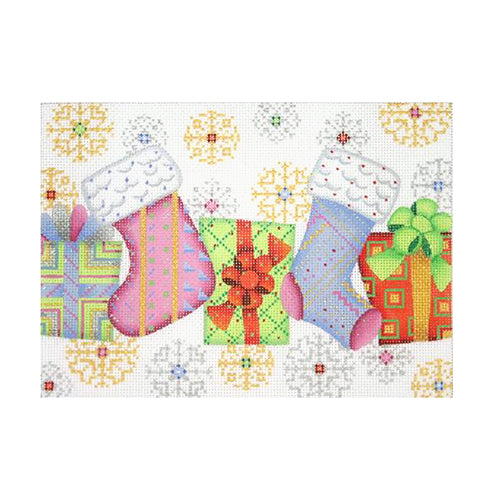 BB 1300 - Christmas Pillow - Stockings & Packages