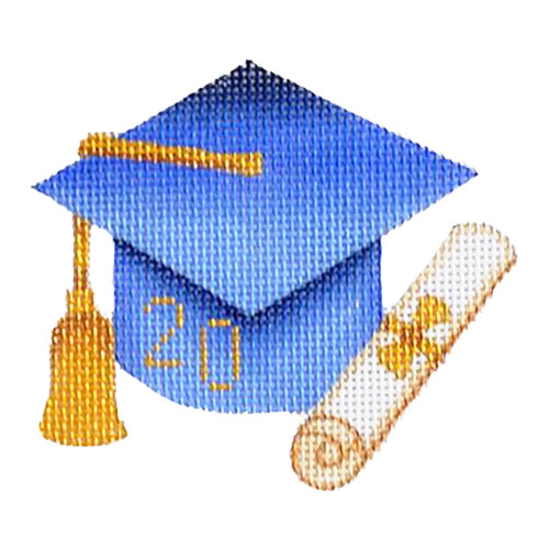 BB 1336 - Graduation Cap - Blue with Year