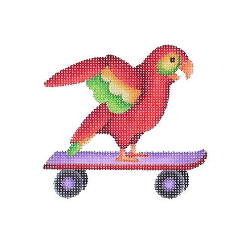 BB 1659 - By the Sea - Parrot on a Skateboard