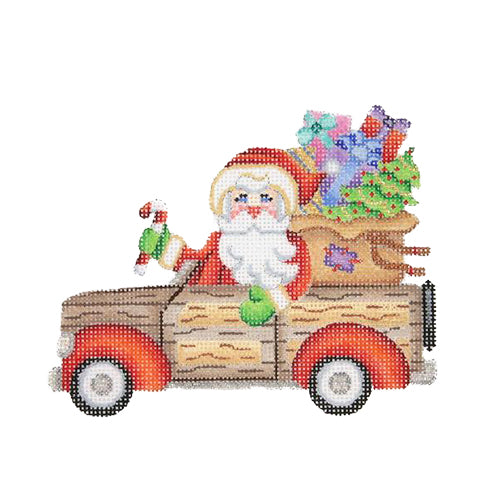 BB 1736 - Santa in a Woodie Station Wagon