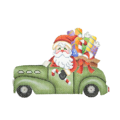 BB 1737 - Santa in an Antique Car
