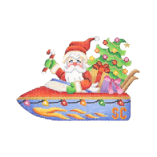 BB 1738 - Santa in a Speed Boat
