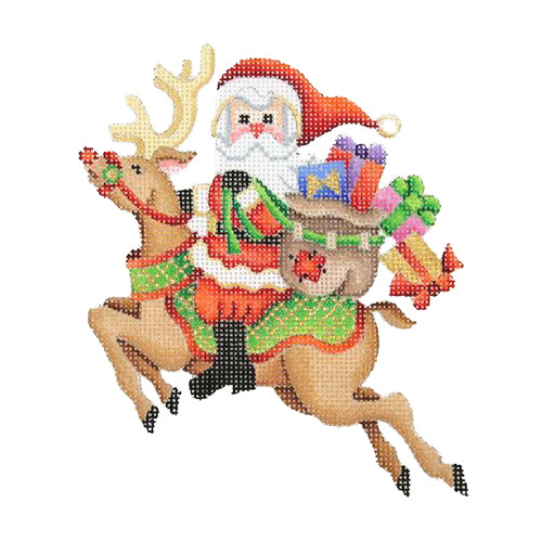 BB 1742 - Santa on a Flying Reindeer