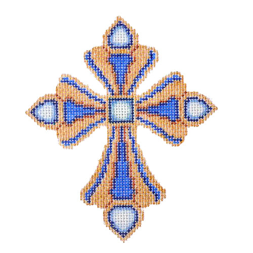 BB 1846 - Cross - Gold & Royal Blue