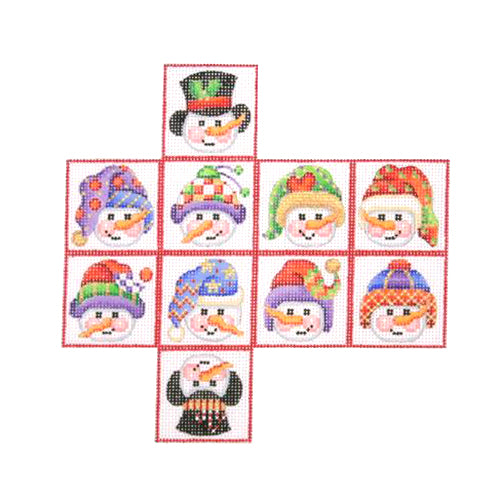 BB 2236 - 3-D Package - Snowmen Faces