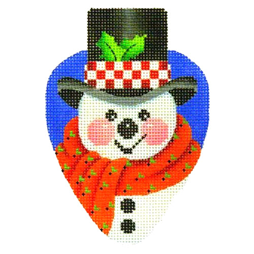 BB 2382 - Snowman with Black Hat Light Bulb