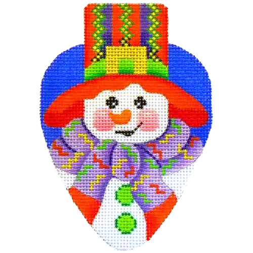 BB 2383 - Snowman with Red Hat Light Bulb