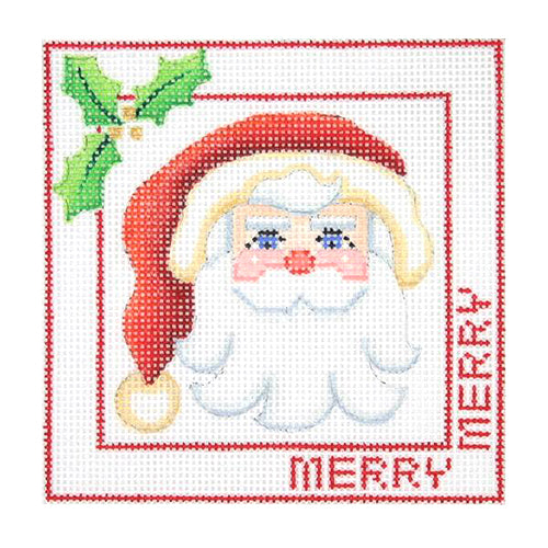 BB 2461 - Santa Face Ornament - Merry