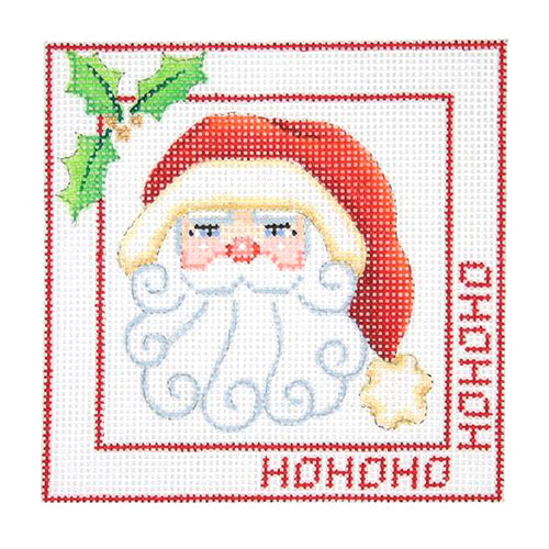BB 2464 - Santa Face Ornament - Ho Ho Ho