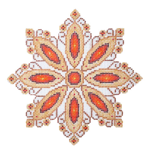 BB 2514 - Red Jeweled Snowflake