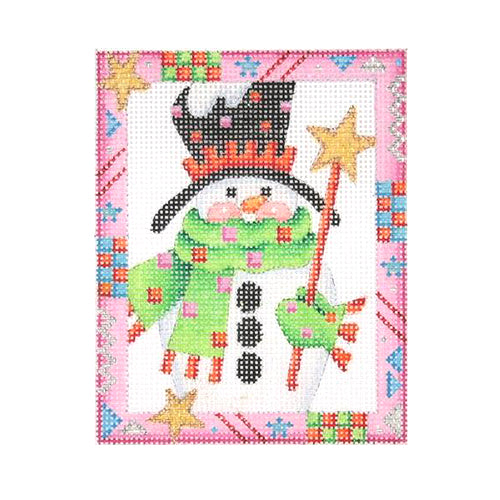 BB 2615 - Whimsy Border Ornament - Snowman with Star Wand