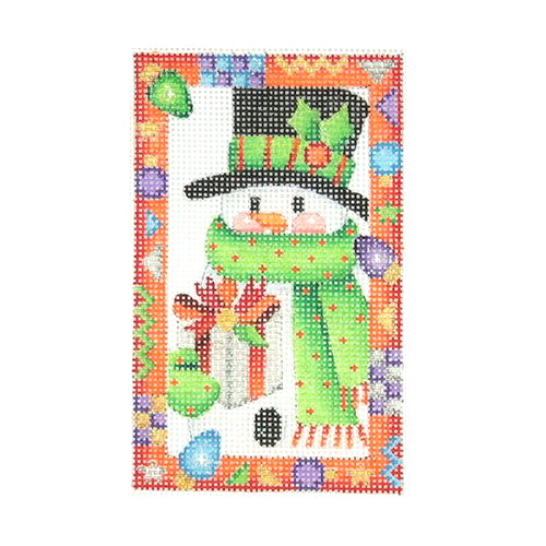 BB 2616 - Whimsy Border Ornament - Snowman with Present