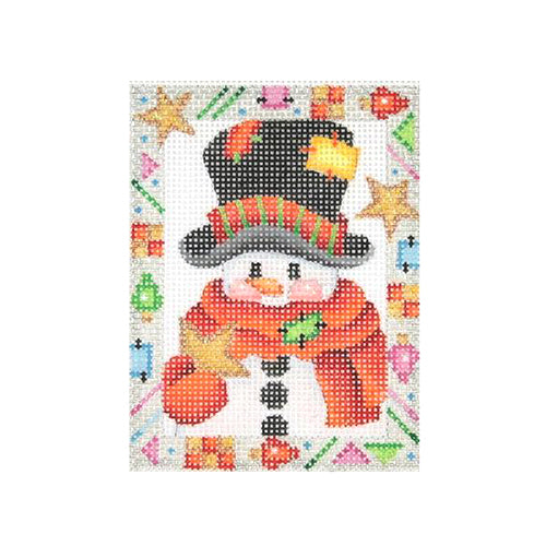 BB 2617 - Whimsy Border Ornament - Snowman with Star