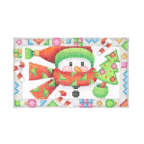 BB 2619 - Whimsy Border Ornament - Snowman with Tree