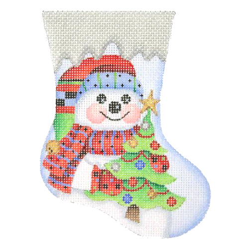 BB 2843 - Mini Stocking - Snowman with Tree