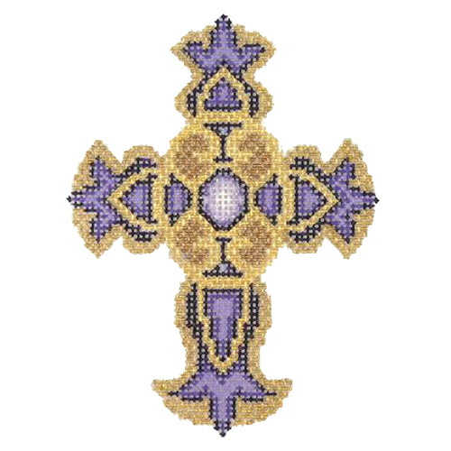 BB 2863 - Cross - Purple & Gold