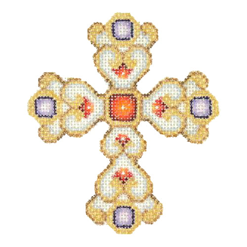BB 2865 - Cross - Gold & Pearl
