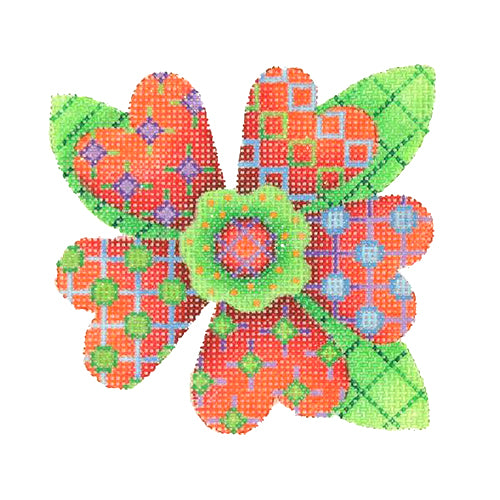BB 3090 - Patterned Florals - Single Red