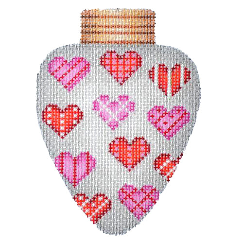 BB 3135 - Christmas Light - Silver with Hearts