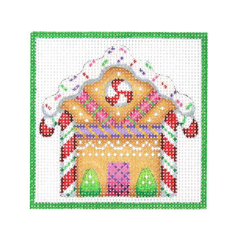 BB 3179 - Square Ornament - Gingerbread House