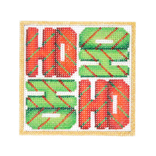 BB 3181 - Square Ornament - HO HO HO HO