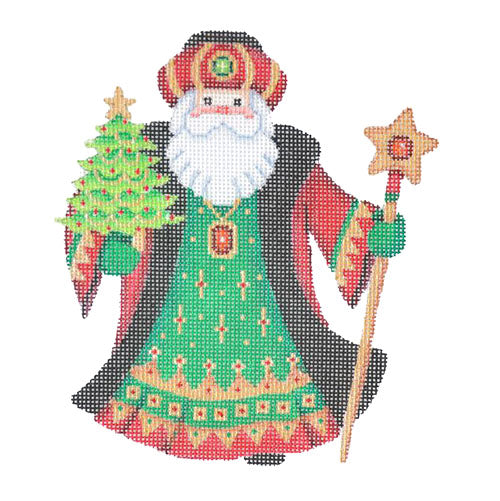 BB 6049 - Santa Claus - Black Robe with Mini Tree