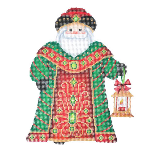 BB 6051 - Santa Claus - Green Robe with Lantern