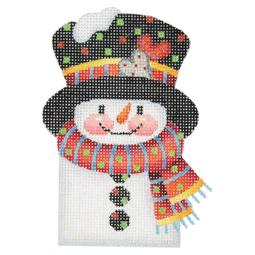 BB 0036 - Snowman Picket - Stripes & Dots Scarf