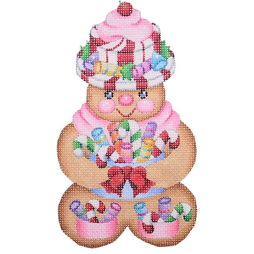BB 0078 - Gingerbread Girl Peppermint Candy Hat