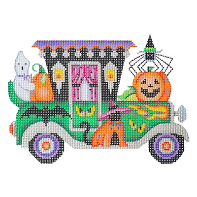 BB 6033 - Halloween Car - Vintage Green Car