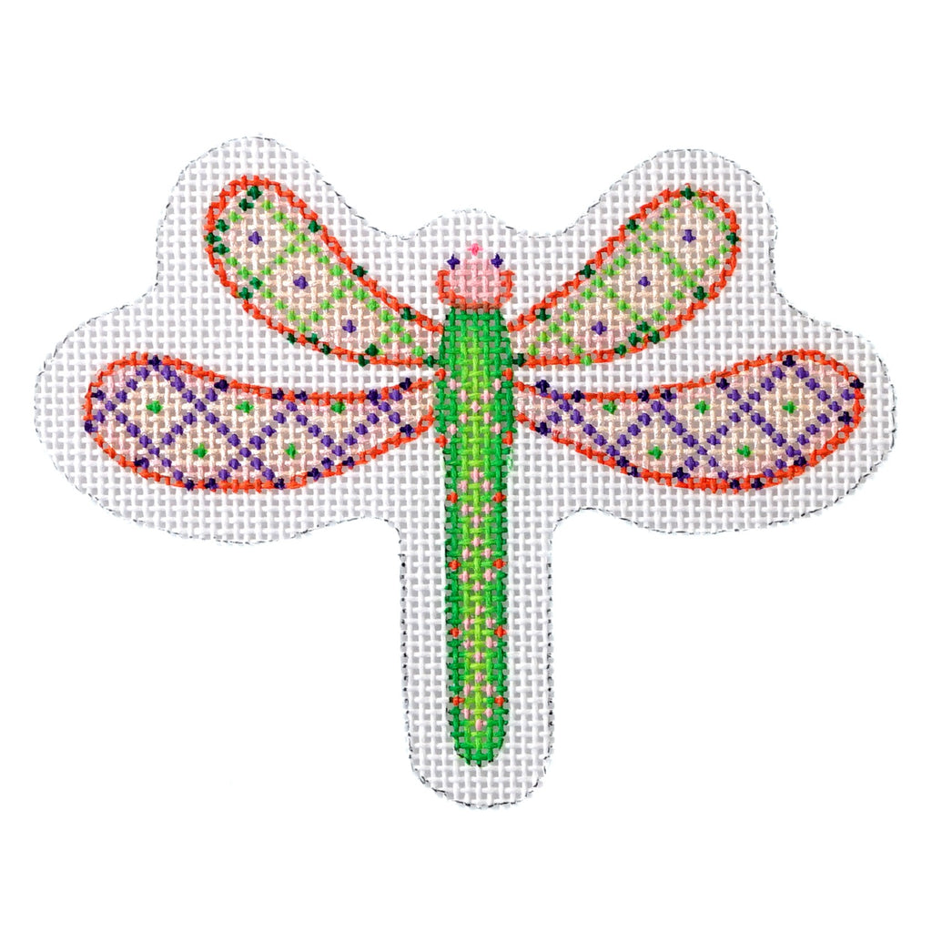 BB 1557 - Dragonfly - Green, Pink & Purple