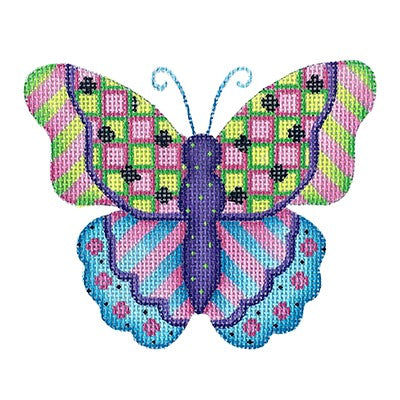 BB 3155 - Butterfly - Blue, Pink, Green & Purple