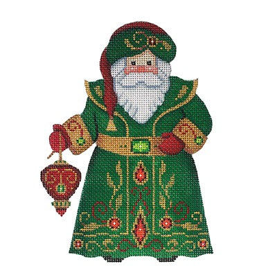 BB 6047 - Santa Claus - Green Robe with Red Ornament